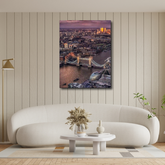 London Rooftop View At Sunset Canvas Frames Wall Art